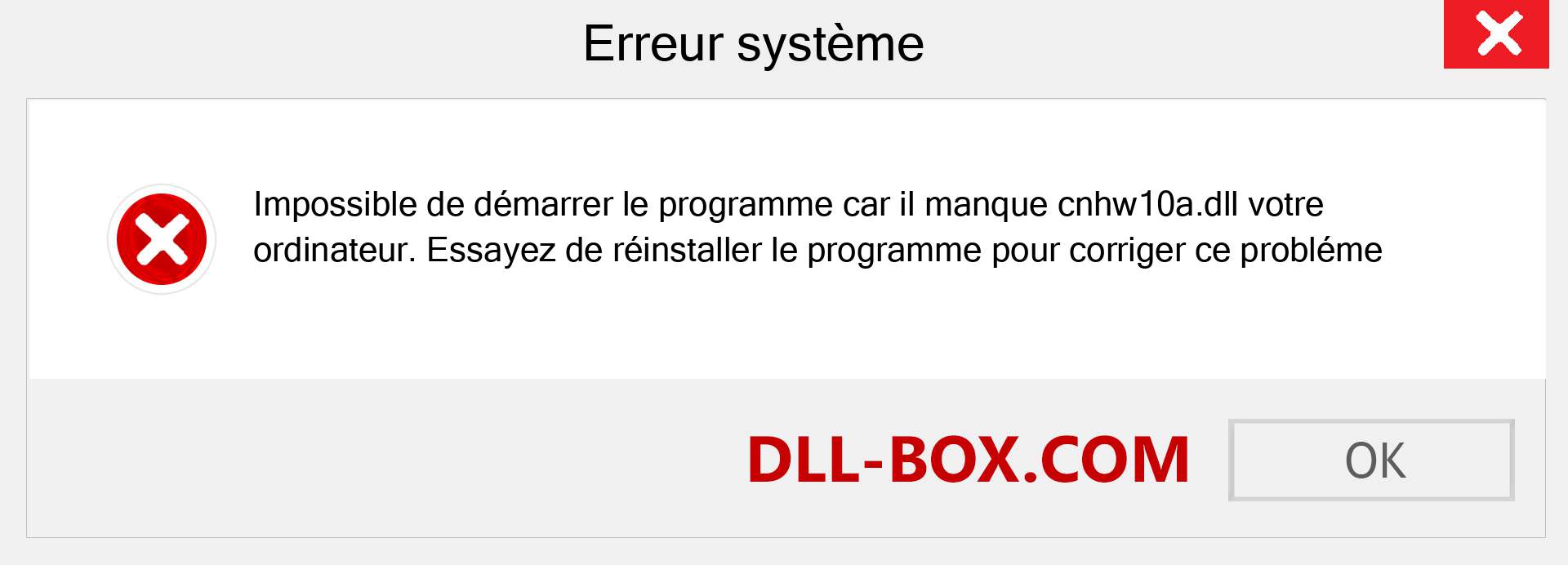 Le fichier cnhw10a.dll est manquant ?. Télécharger pour Windows 7, 8, 10 - Correction de l'erreur manquante cnhw10a dll sur Windows, photos, images